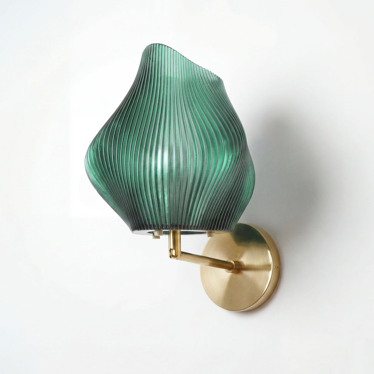 Small Ocean Turquoise Wave Wall Light