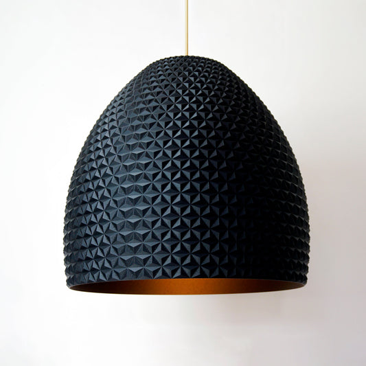 Luxury Black Geometric Pendant Light – Sculptural Designer Ceiling Lighting
