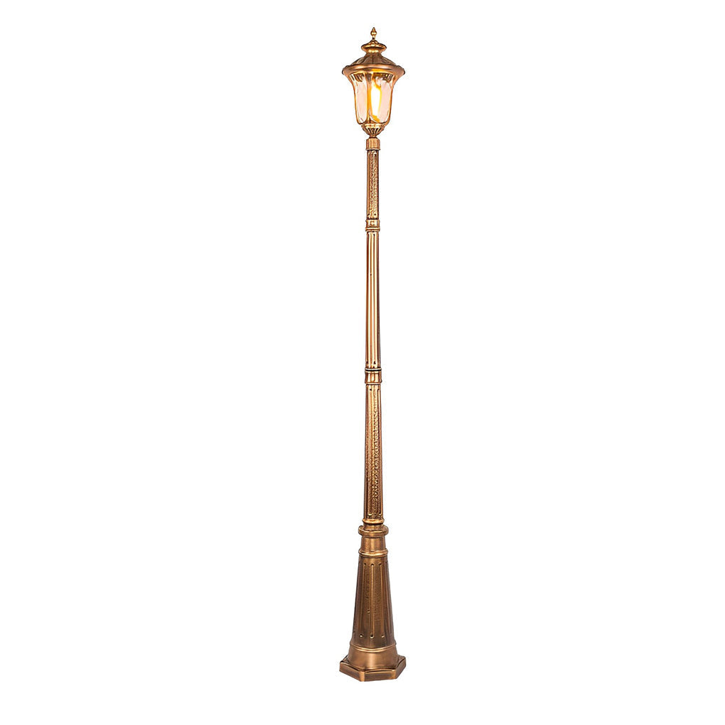 Bronze Retro Hardwired Post Light | Aluminum Outdoor Lamp