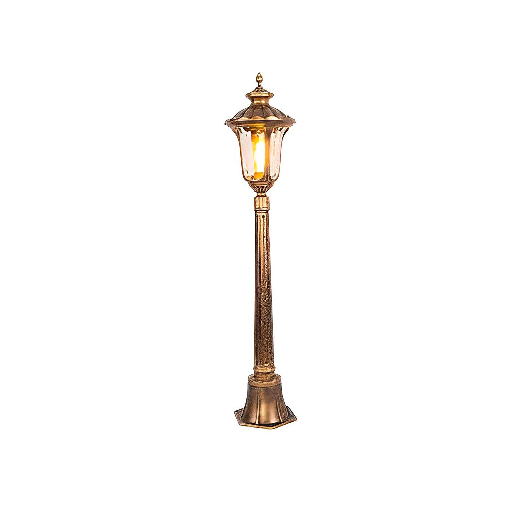 Bronze Retro Hardwired Post Light | Aluminum Outdoor Lamp