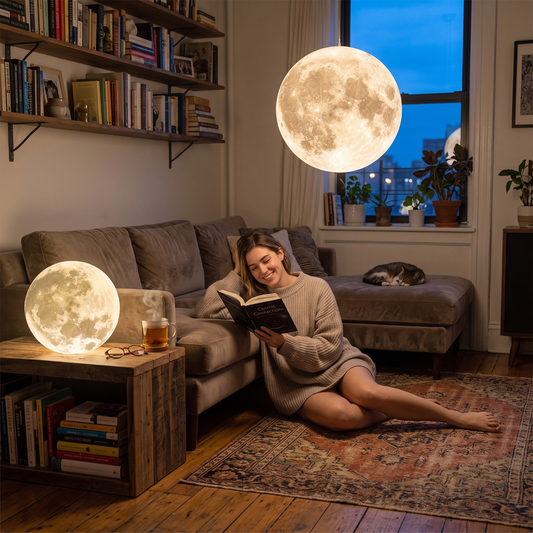 Lunar Modern Moon Pendant | White Outdoor Garden Light