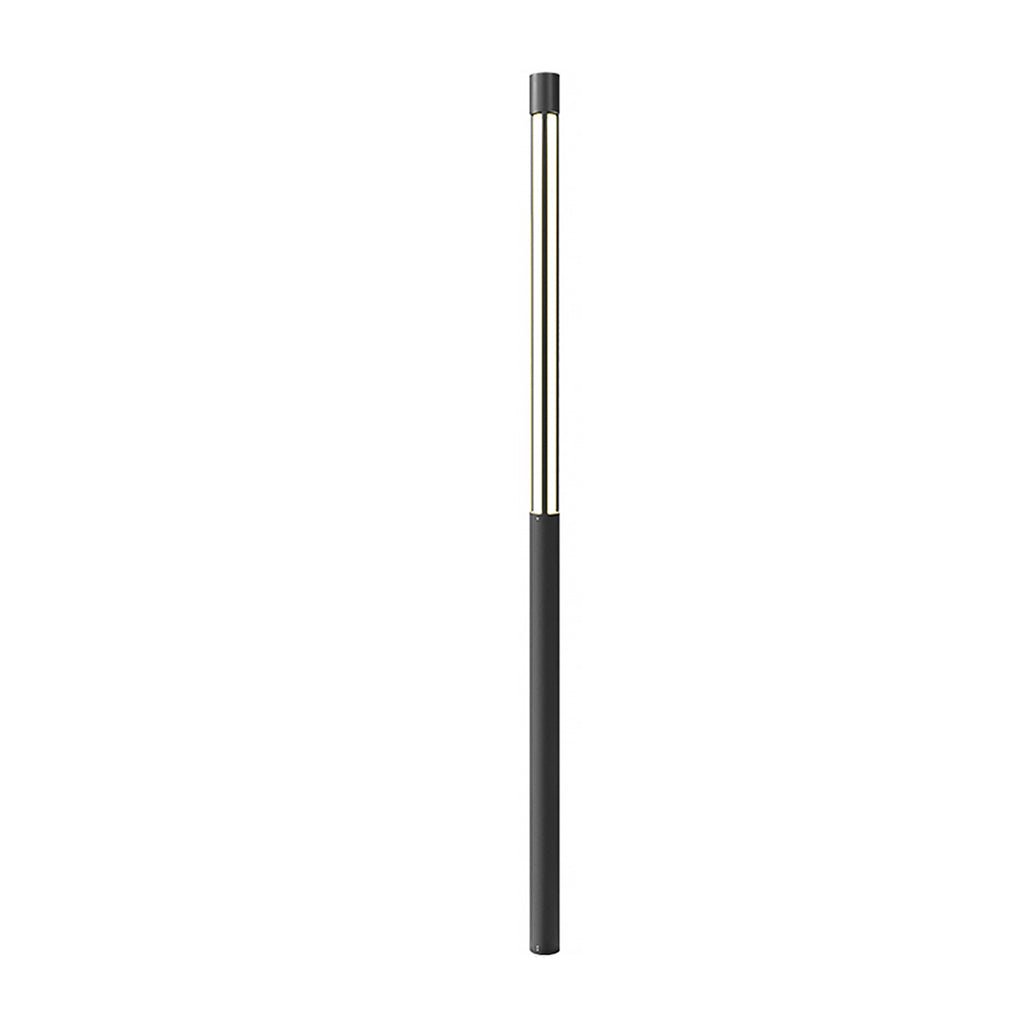 Round Modern LED Bollard Light | Black Landscape Path Light