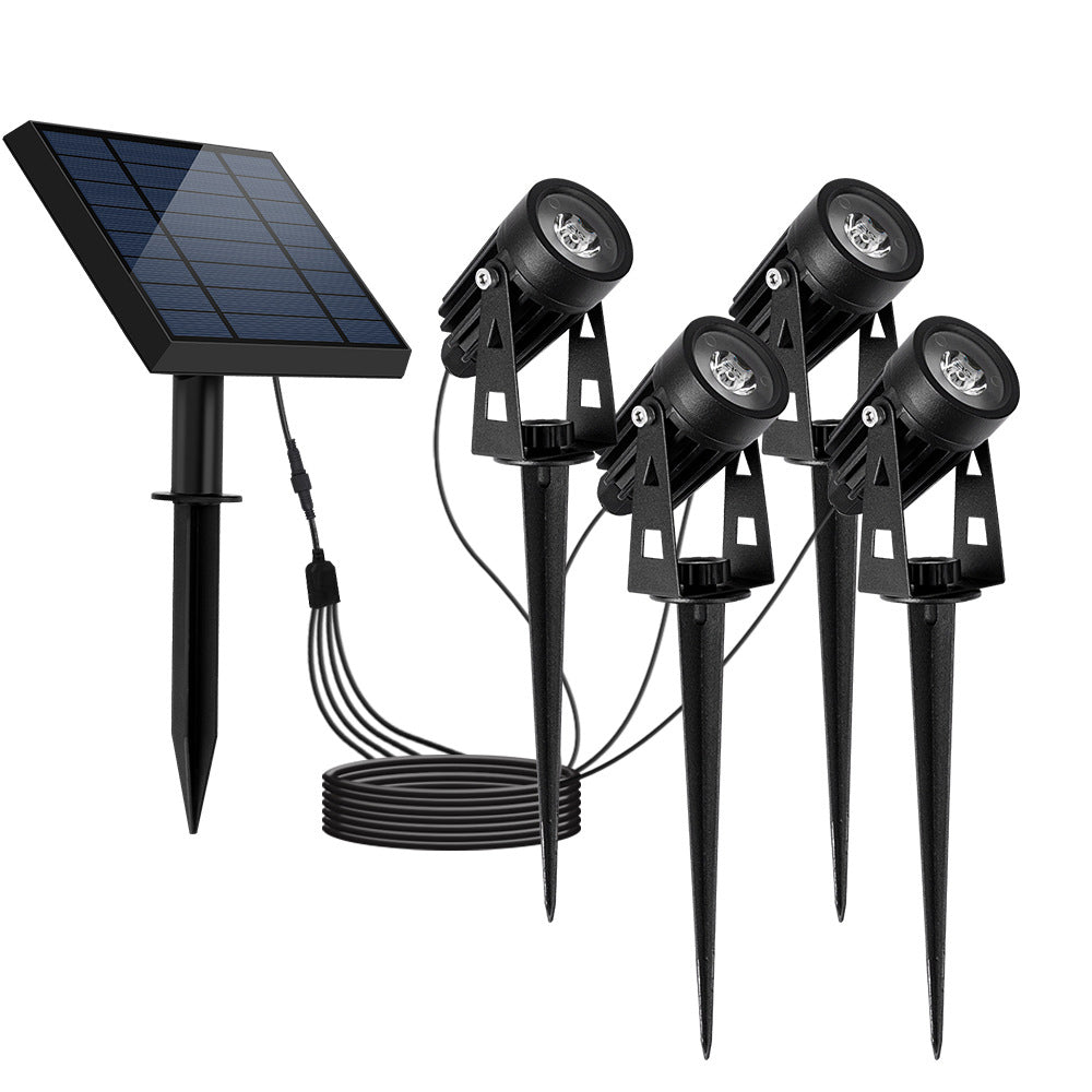 Solar Multi-Head Spotlight | 270° Landscape Tree Light