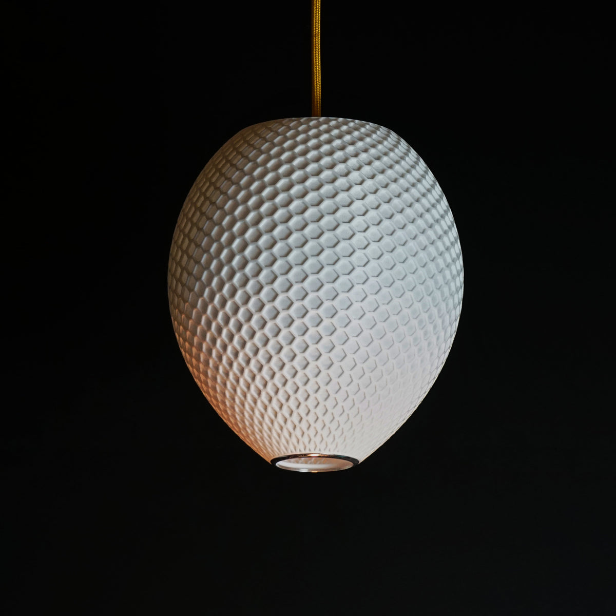 Small White Hive Pendant Light