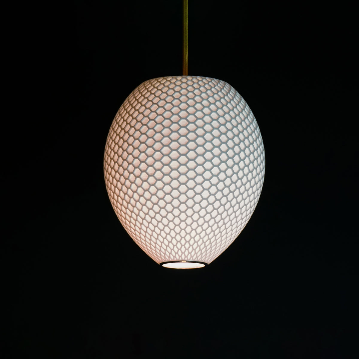 Small White Hive Pendant Light